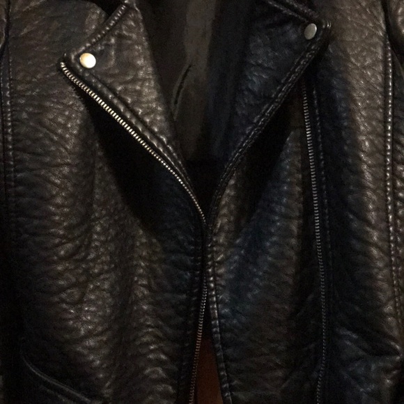 Vegan Leather Moto Jacket - Picture 3 of 3